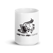 Load image into Gallery viewer, Spotted Dog Coffee White Glossy Mug