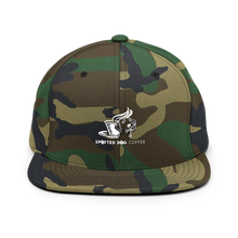 Load image into Gallery viewer, Spotted Dog Coffee Snapback Hat
