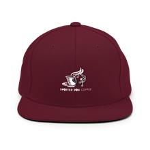 Load image into Gallery viewer, Spotted Dog Coffee Snapback Hat
