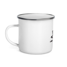 Load image into Gallery viewer, Spotted Dog Coffee Enamel Mug
