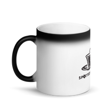 Load image into Gallery viewer, Spotted Dog Coffee Matte Black Magic Mug
