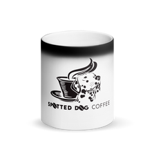 Load image into Gallery viewer, Spotted Dog Coffee Matte Black Magic Mug
