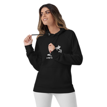 Load image into Gallery viewer, Spotted Dog Coffee Printed Unisex Eco Raglan Hoodie
