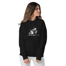 Load image into Gallery viewer, Spotted Dog Coffee Printed Unisex Eco Raglan Hoodie
