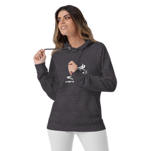 Load image into Gallery viewer, Spotted Dog Coffee Printed Unisex Eco Raglan Hoodie
