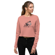 Load image into Gallery viewer, Spotted Dog Coffee Printed Crop Sweatshirt
